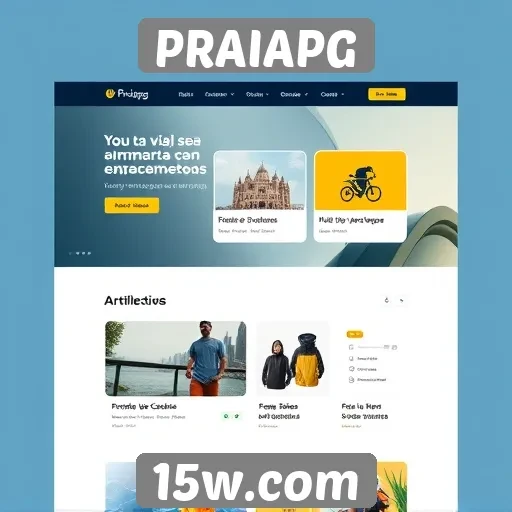 Navegação intuitiva é destaque no site PRAIAPG